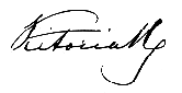 החתימה של המלכה ויקטוריה