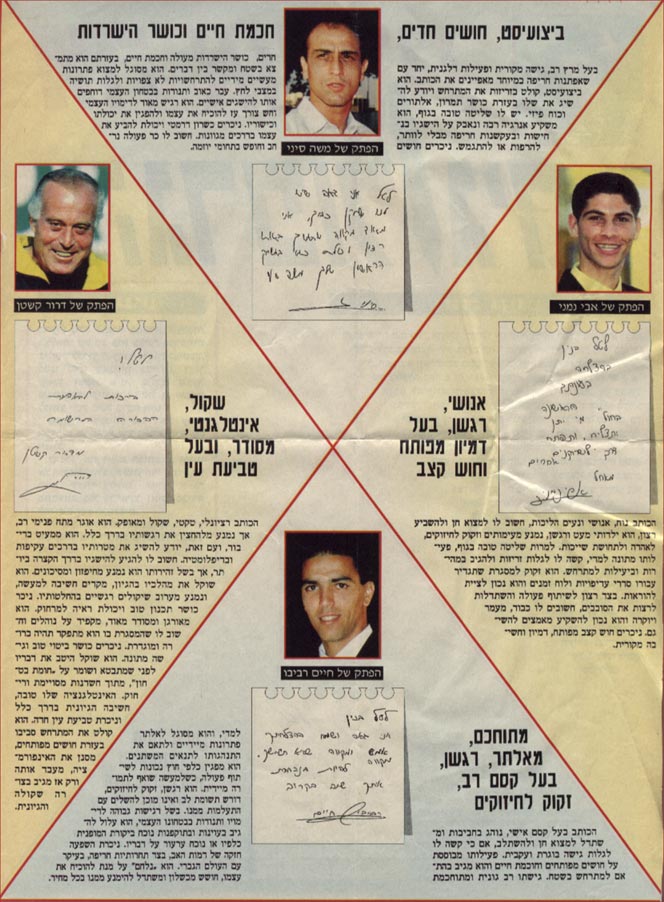 מה אומרת הגרפולוגית - ניתוח כתב יד של כדורגלנים